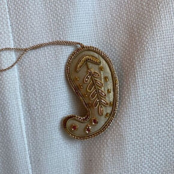 Select 10 Embroidered Beaded Christmas Tree Ornaments Decorations - Picture 8 of 12